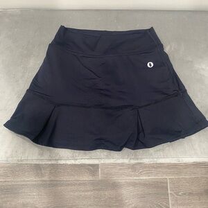 Dona Jo JoJo 14.5” black skirt/skort for tennis/pickleball, size 1 (small).